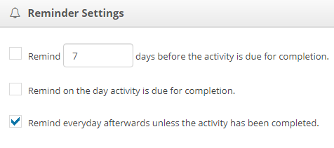 Reminder Settings