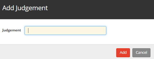 Add Judgement