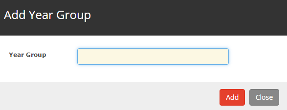 Add Year Group