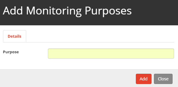 Add Monitoring Purposes