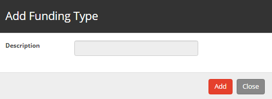 Add Funding Type