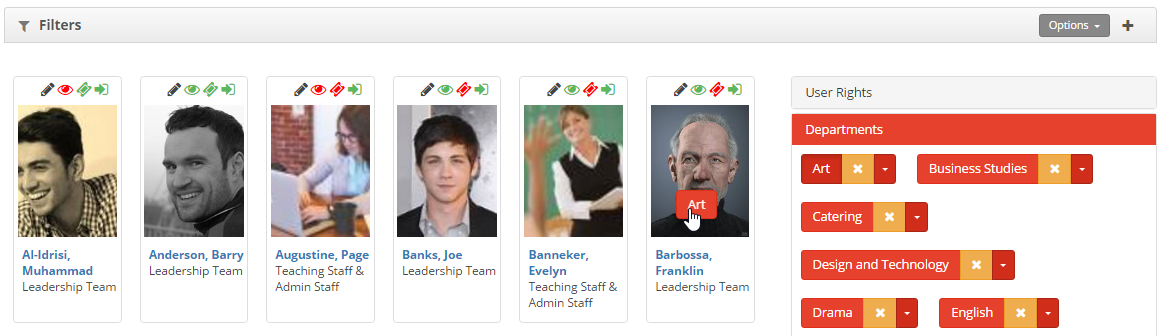 Staff Management Users