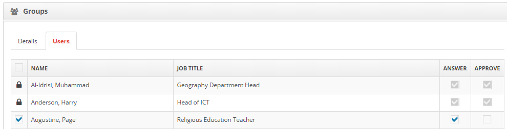 Groups