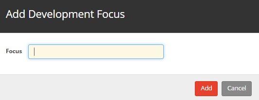 Add Development Focus